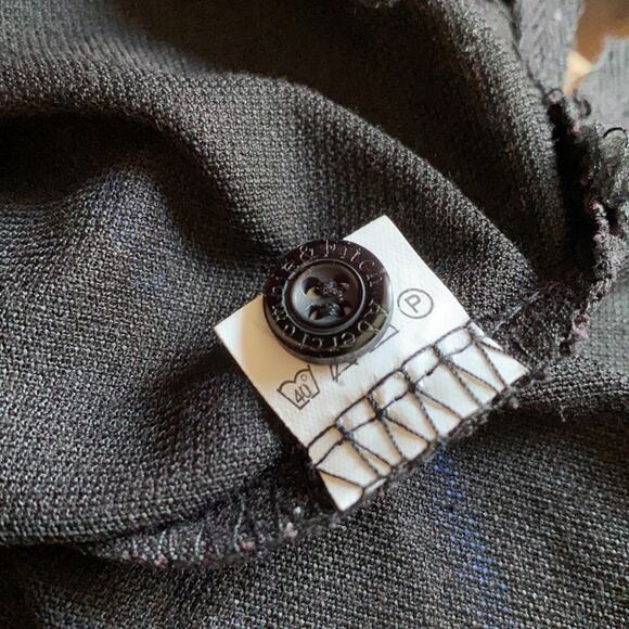 Abercrombie & Fitch Black Multicolored Stripe Muscle Collared Polo Shirt Top | M - Picture 10 of 11